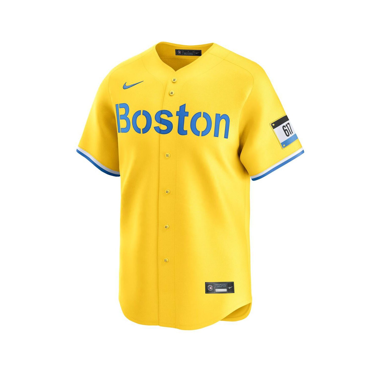 Men's Gold Boston Red Sox City Connect Limited Jersey