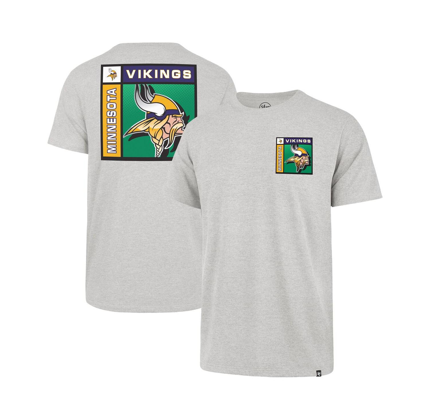 Men's Gray Minnesota Vikings Chrome Plate Franklin T-Shirt