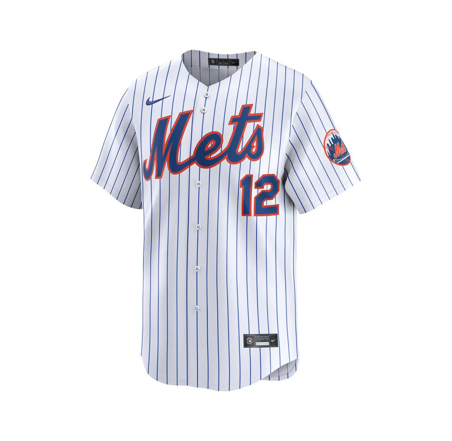 Men's Francisco Lindor White New York Mets Home Limited Jersey