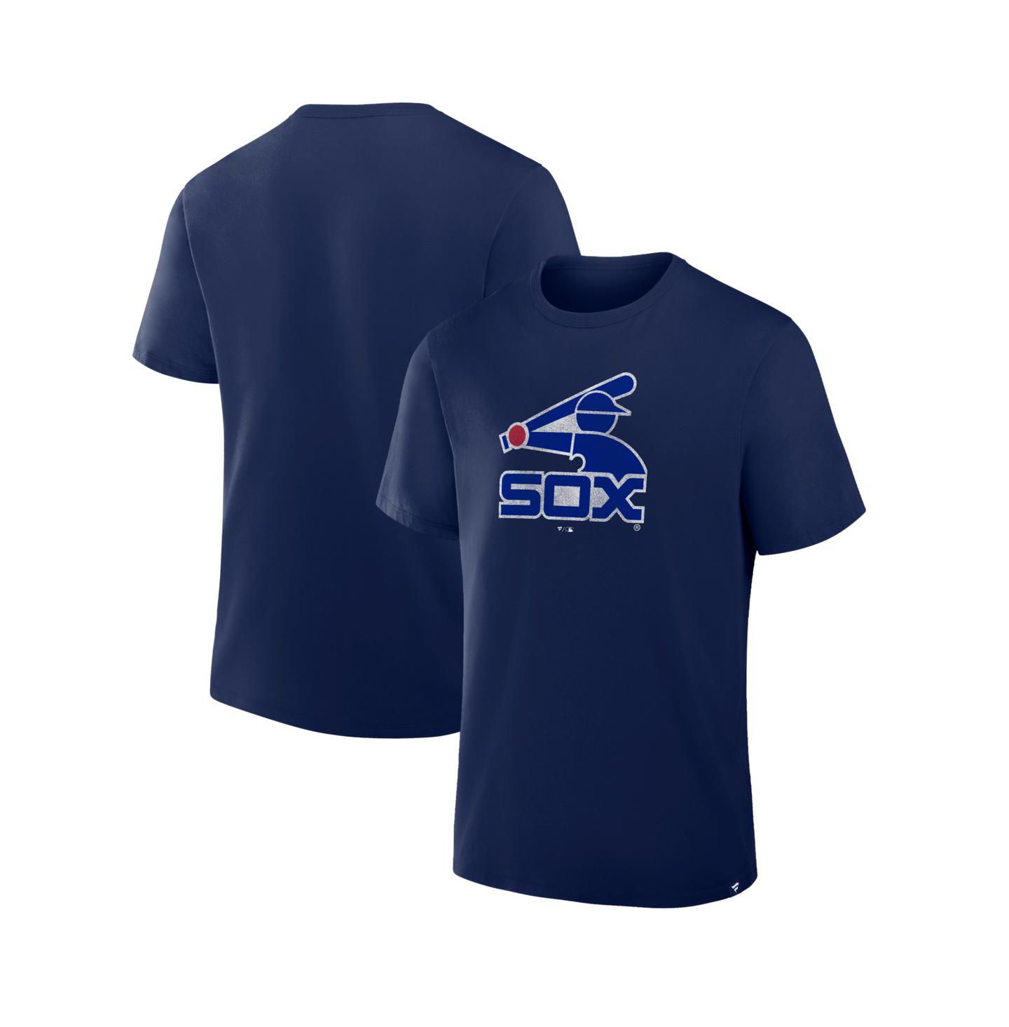 Мужская футболка Fanatics Navy Chicago White Sox Vintage Logo Legacy — фото 1