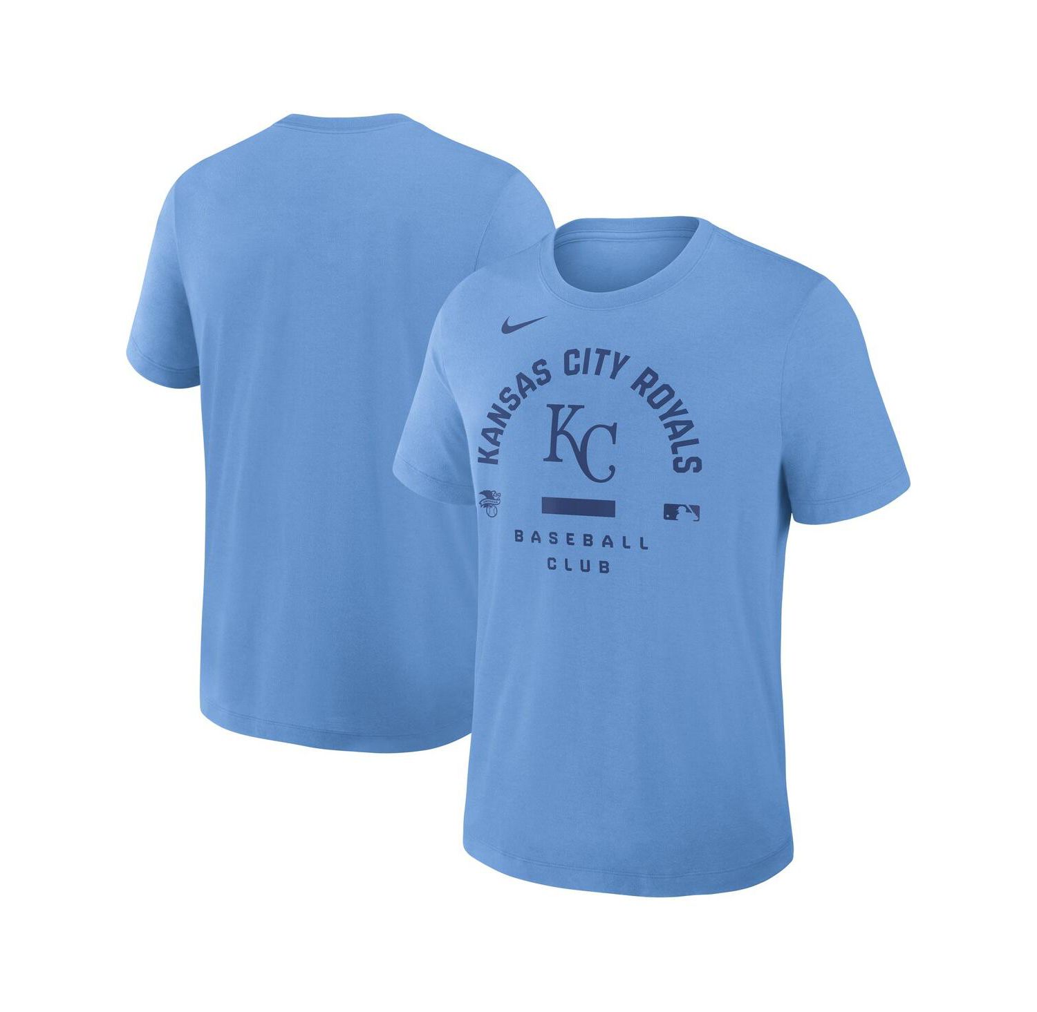 Men's Light Blue Kansas City Royals Authentic Collection Early Work Tri-Blend Dri-FIT T-Shirt