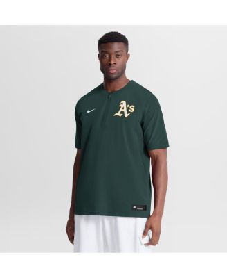 Men's Green Athletics Authentic Collection Dri-FIT Quarter-Zip T-Shirt