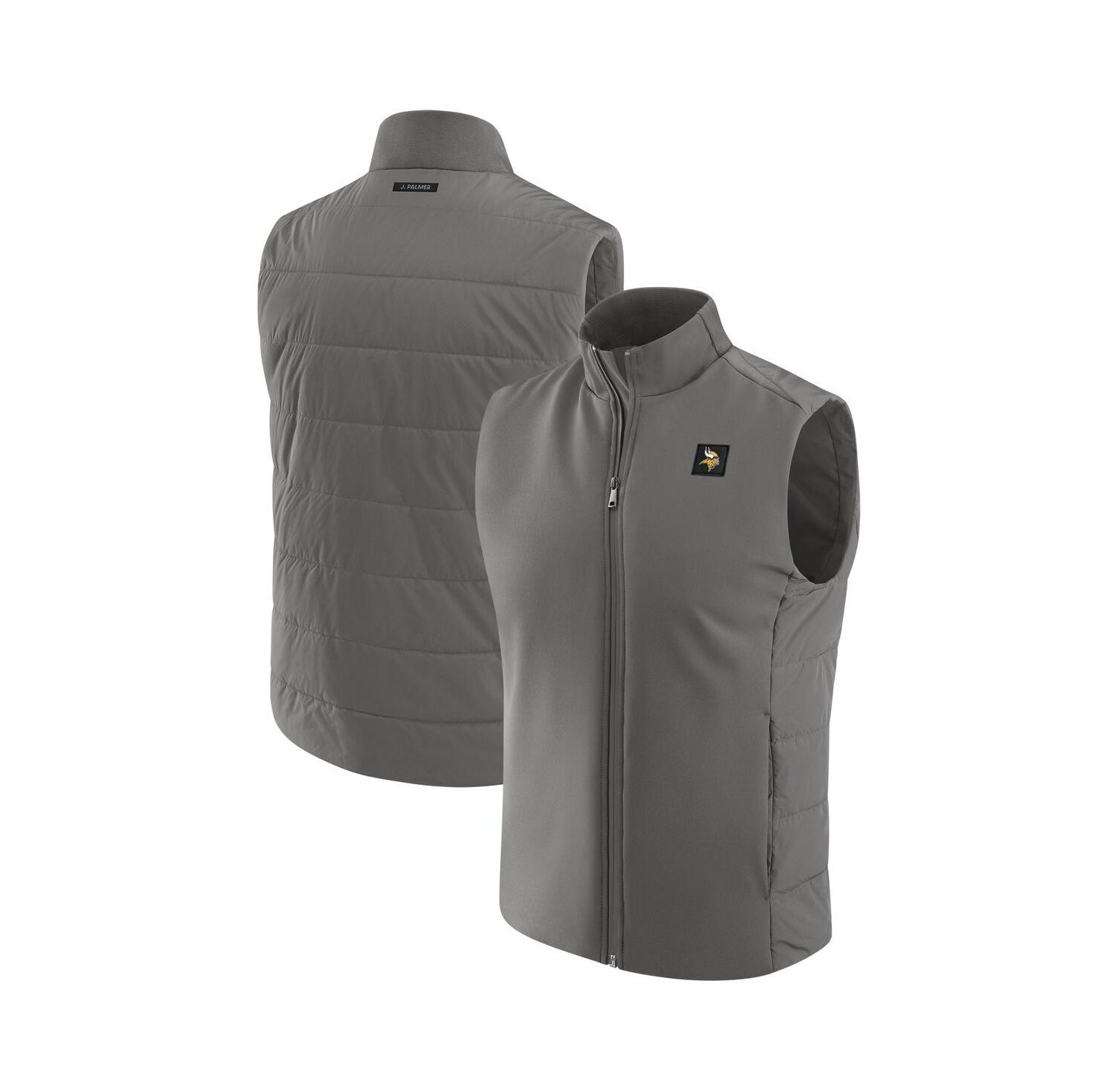 Men's Graphite Minnesota Vikings Front Office Full-Zip Vest