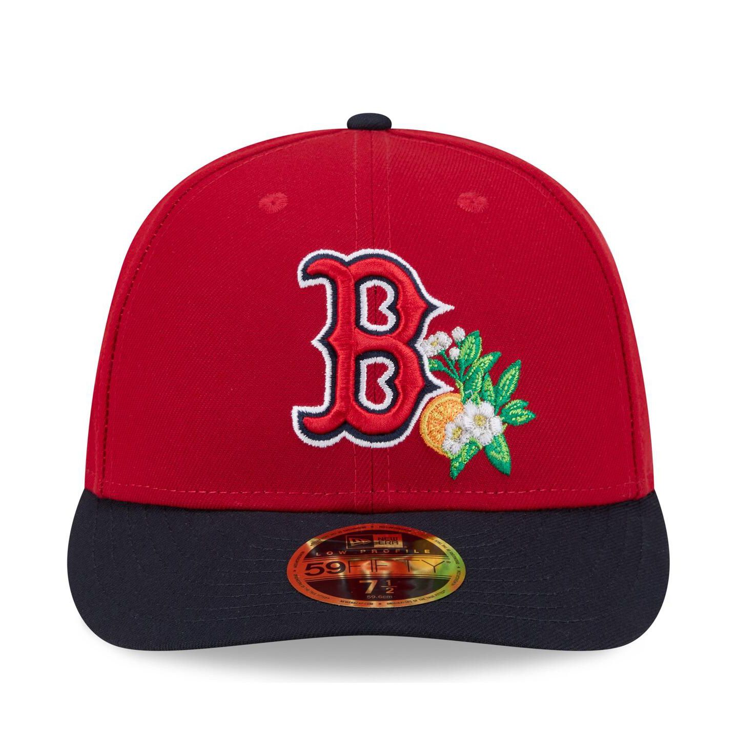 Мужская кепка New Era Red/Navy Boston Red Sox 2026 Spring Training Low Profile 59FIFTY Fitted Hat — фото 2