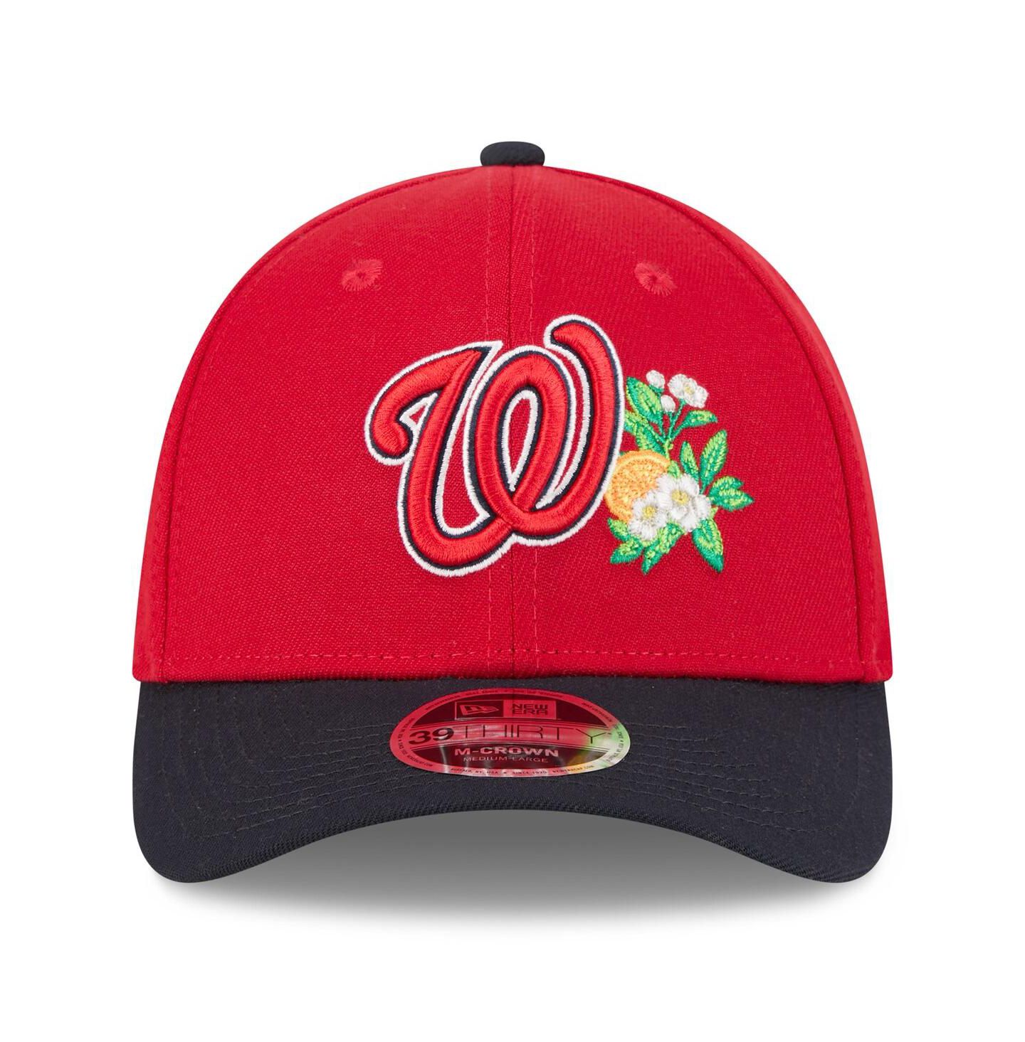 Мужская кепка New Era Red/Navy Washington Nationals 2026 Spring Training M-Crown 39THIRTY Flex Hat — фото 2