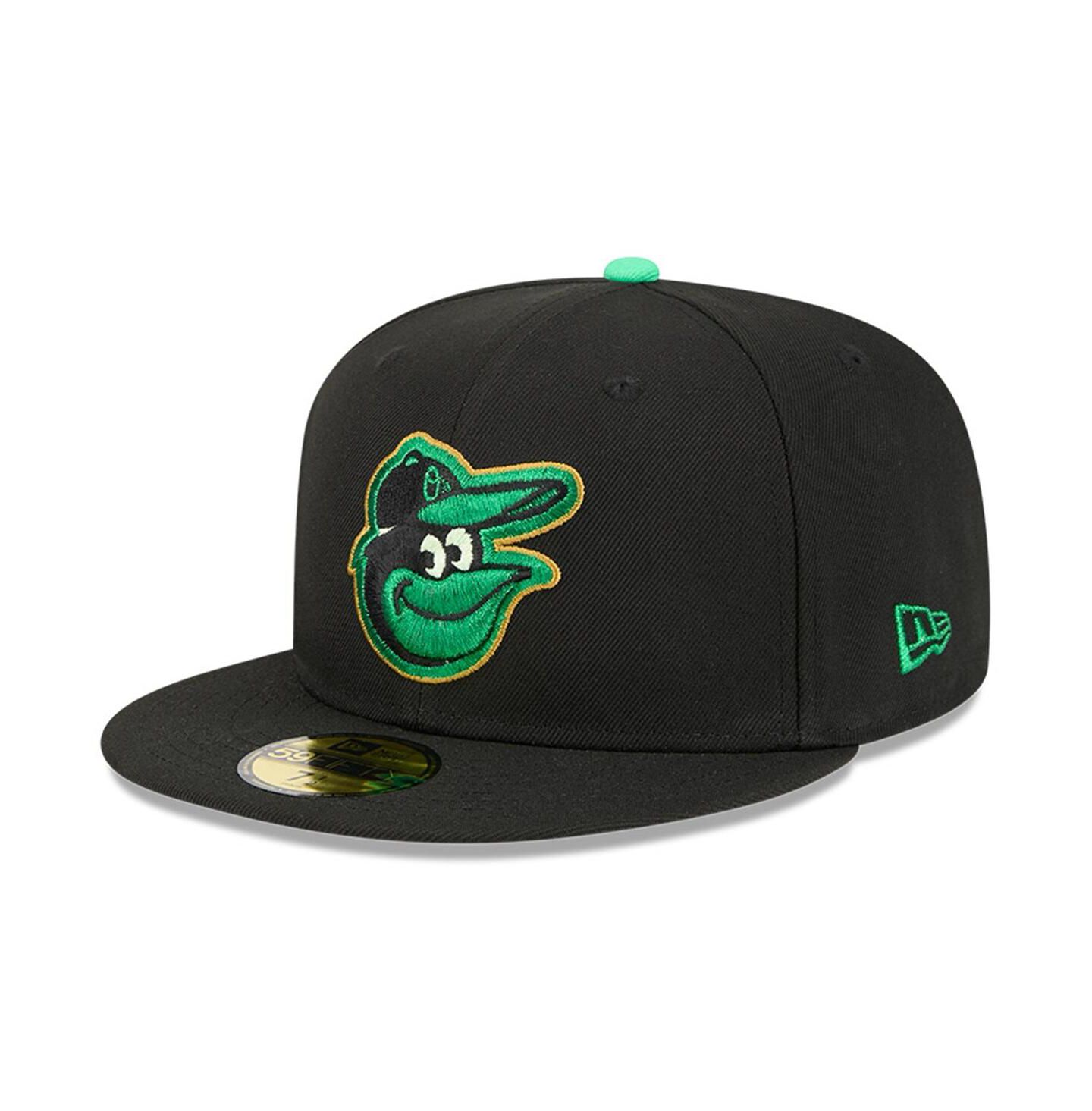 Мужская кепка New Era Black Baltimore Orioles 2026 St. Patrick's Day 59FIFTY Fitted Hat — фото 3