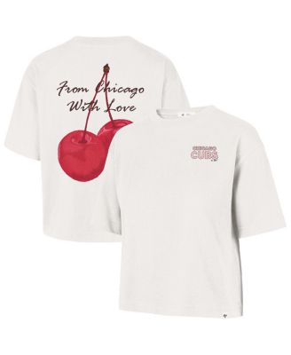 Women's Cream Chicago Cubs Love Letter Reed City T-Shirt