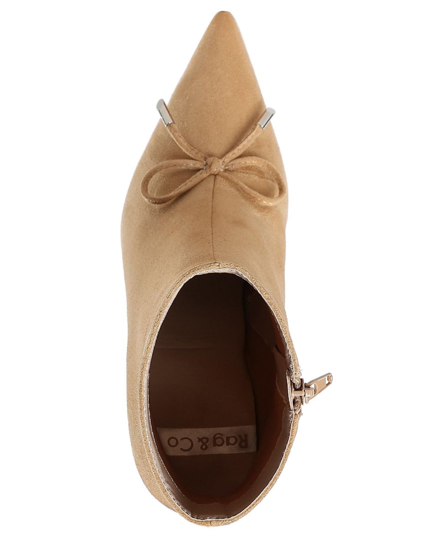Женские ботинки Rag & Co Dapers Bow Detail Ankle, цвет: Бежевый — фото 6