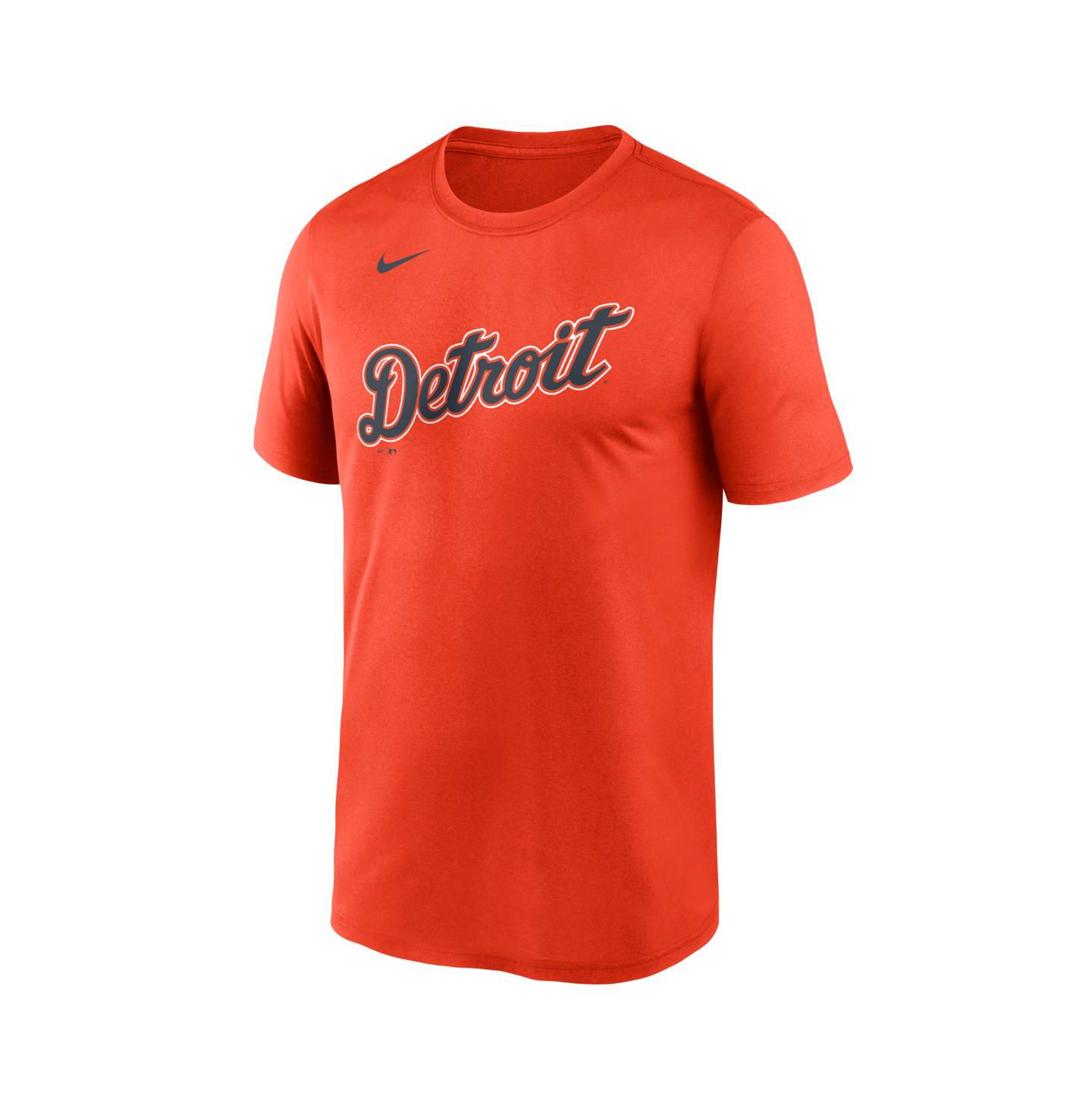 Мужская футболка Nike Orange Detroit Tigers New Legend Wordmark Dri-FIT — фото 2