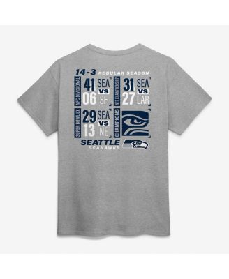 Men's Steel Seattle Seahawks Super Bowl LX Champions Counting Points Score T-Shirt