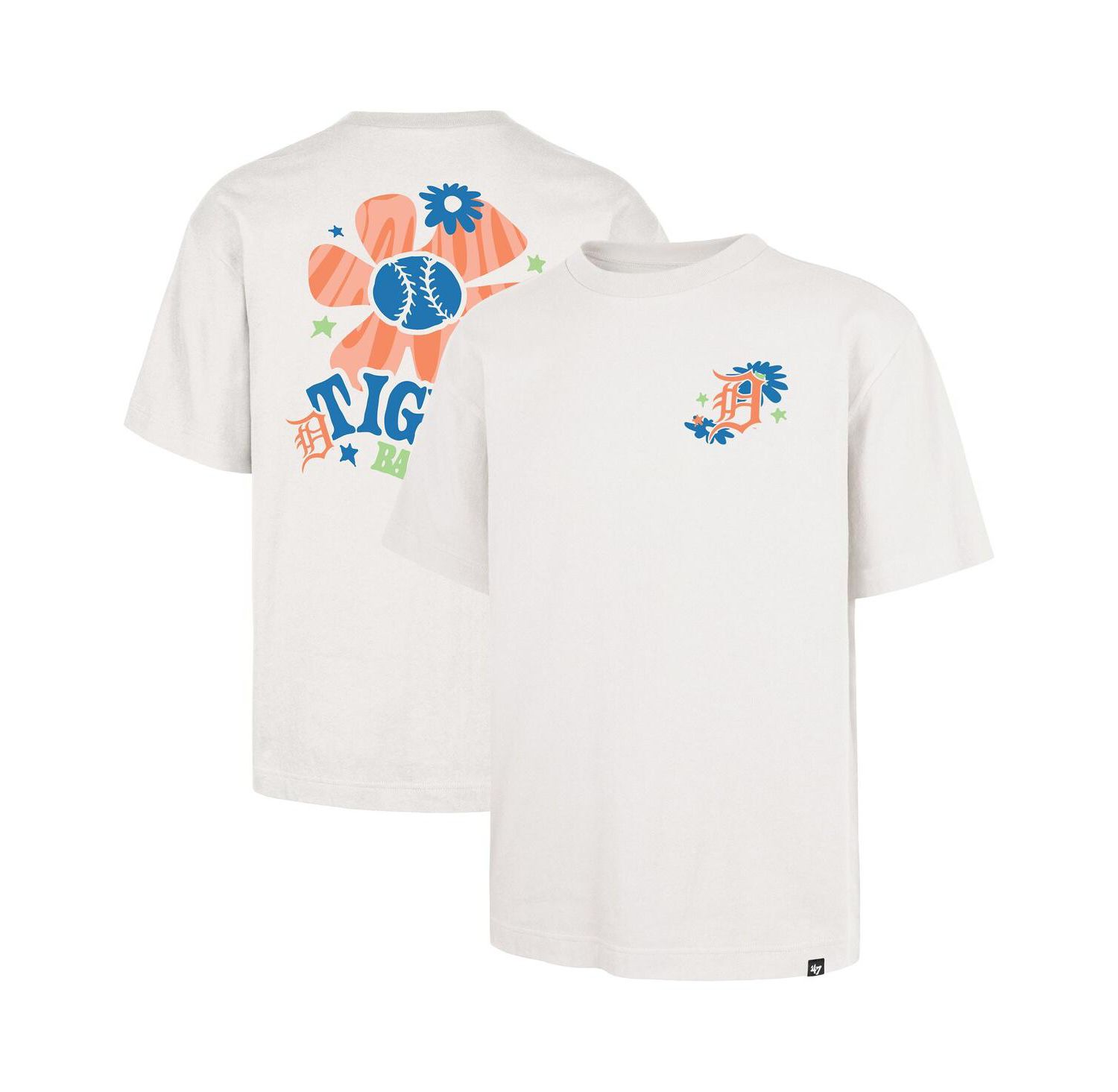 Men's Cream Detroit Tigers Flora Foundation T-Shirt
