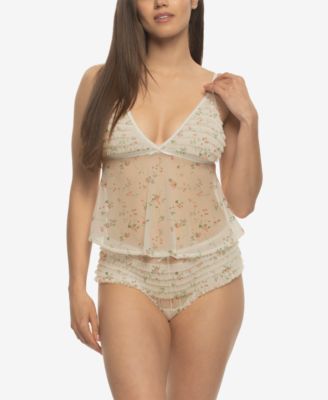 Women's Veil Luxe Ruffle Cami and Panty Set 999548P