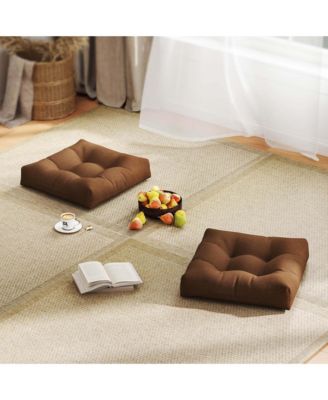 2PCS 21'' x 21'' Patio Chair Seat Cushion Pads Indoor/Outdoor