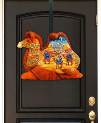 Camel Three Kings Nativity Christmas Door Hanger