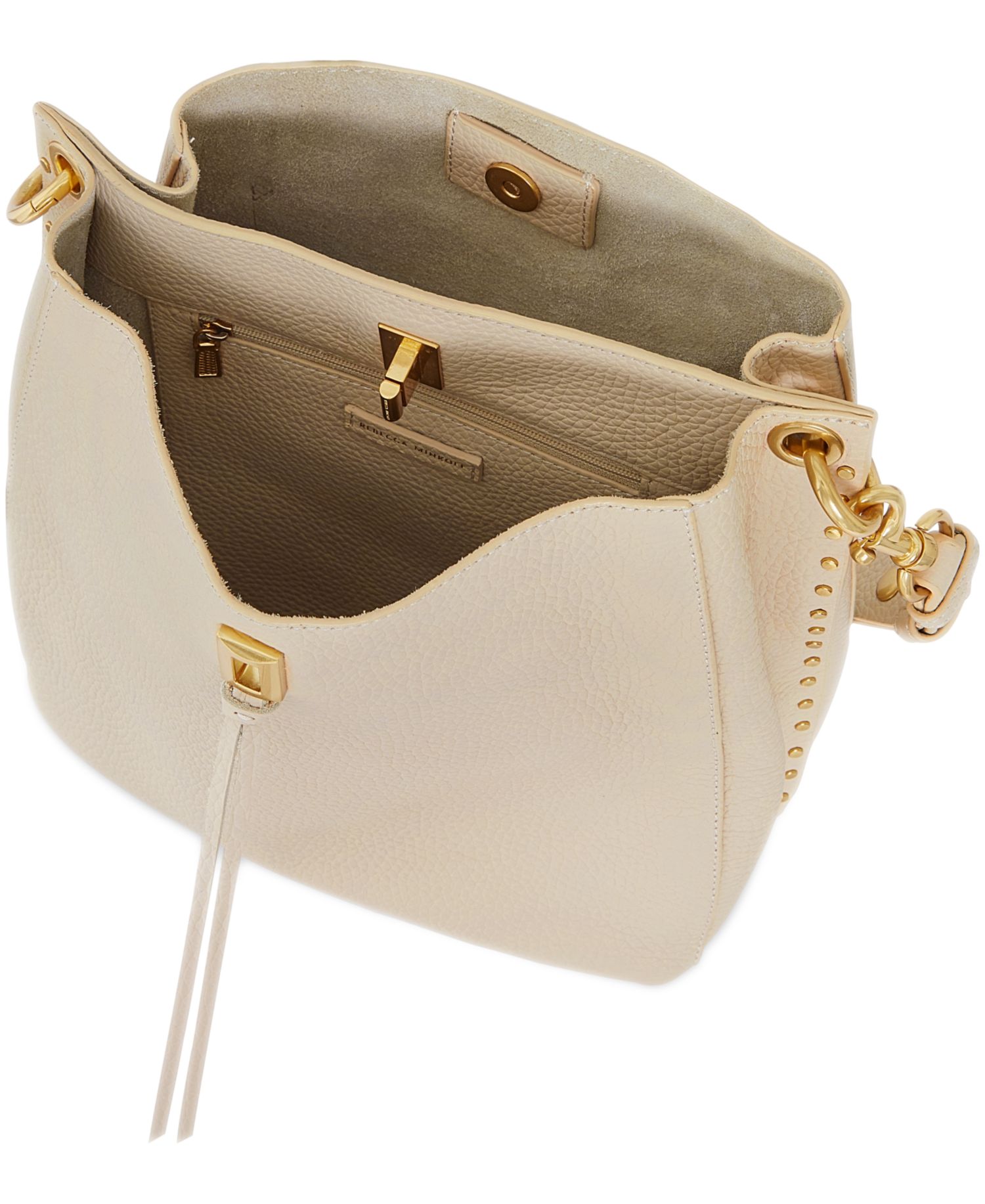 Darren Small Leather Turnlock Shoulder Bag