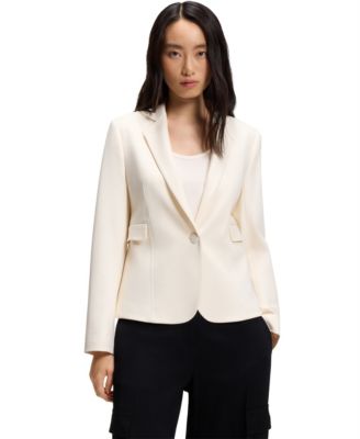 BOSS by Women's Angled Darts Slim-Fit Blazer
