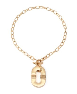 Malachite Link Reversible Pendant Necklace