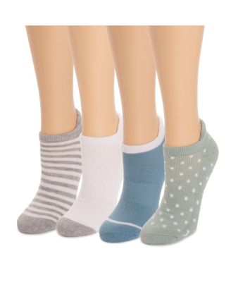 Women's Dream Step Sporty Low Cut Ankle Socks, 4 Pair Pack