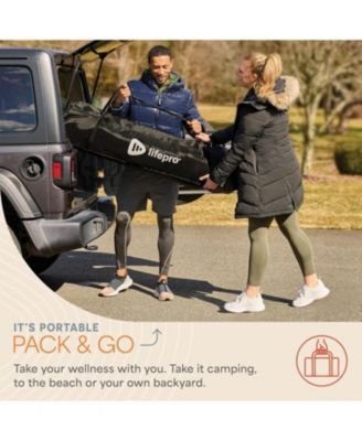 Portable Sauna Tent with Wood Stove – 4 Person Outdoor Steam & Dry Sauna for Camping, Backyard & Home, Foldable Design