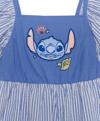 Girls' 2T-6X Stitch Flutter-Sleeve Dress