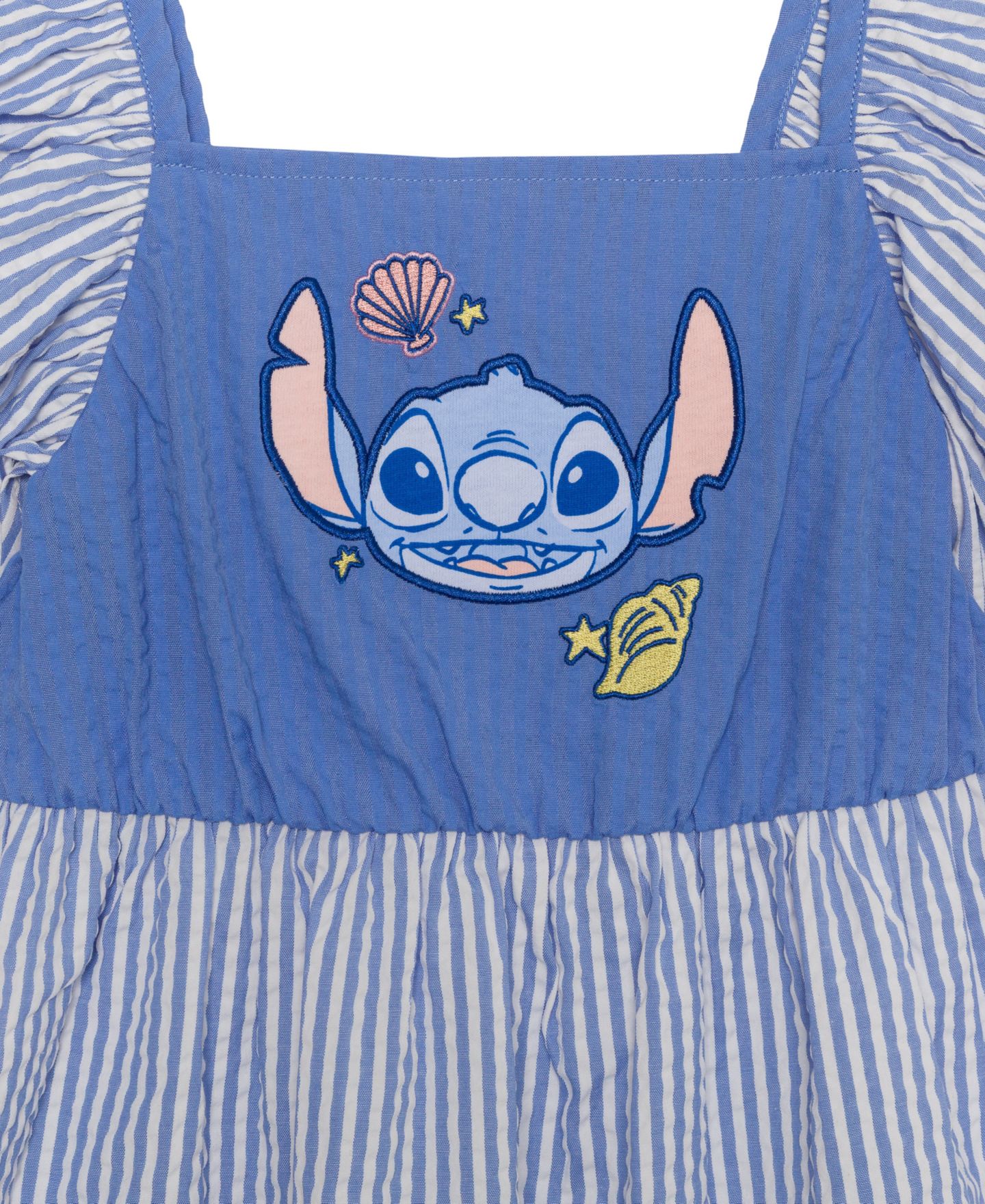 Платье Disney Stitch Flutter-Sleeve Dress для девочек, цвет: Синий — фото 3