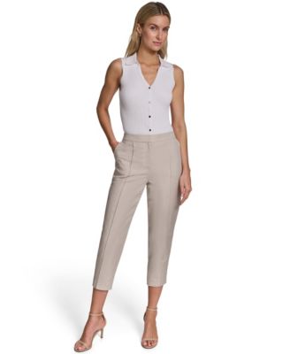 Petite Mid-Rise Ankle Pants