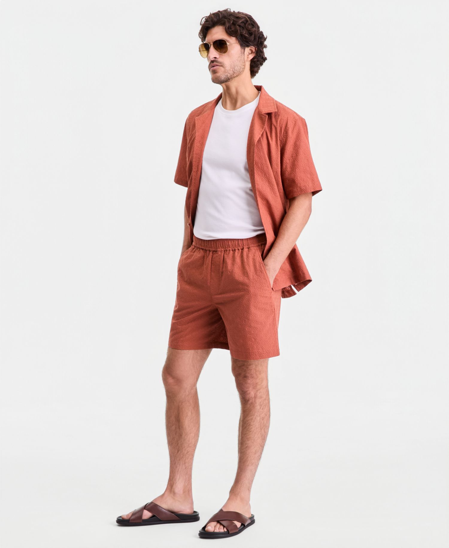 Men's Eyelet Pull-On Shorts, Macy's Exclusive