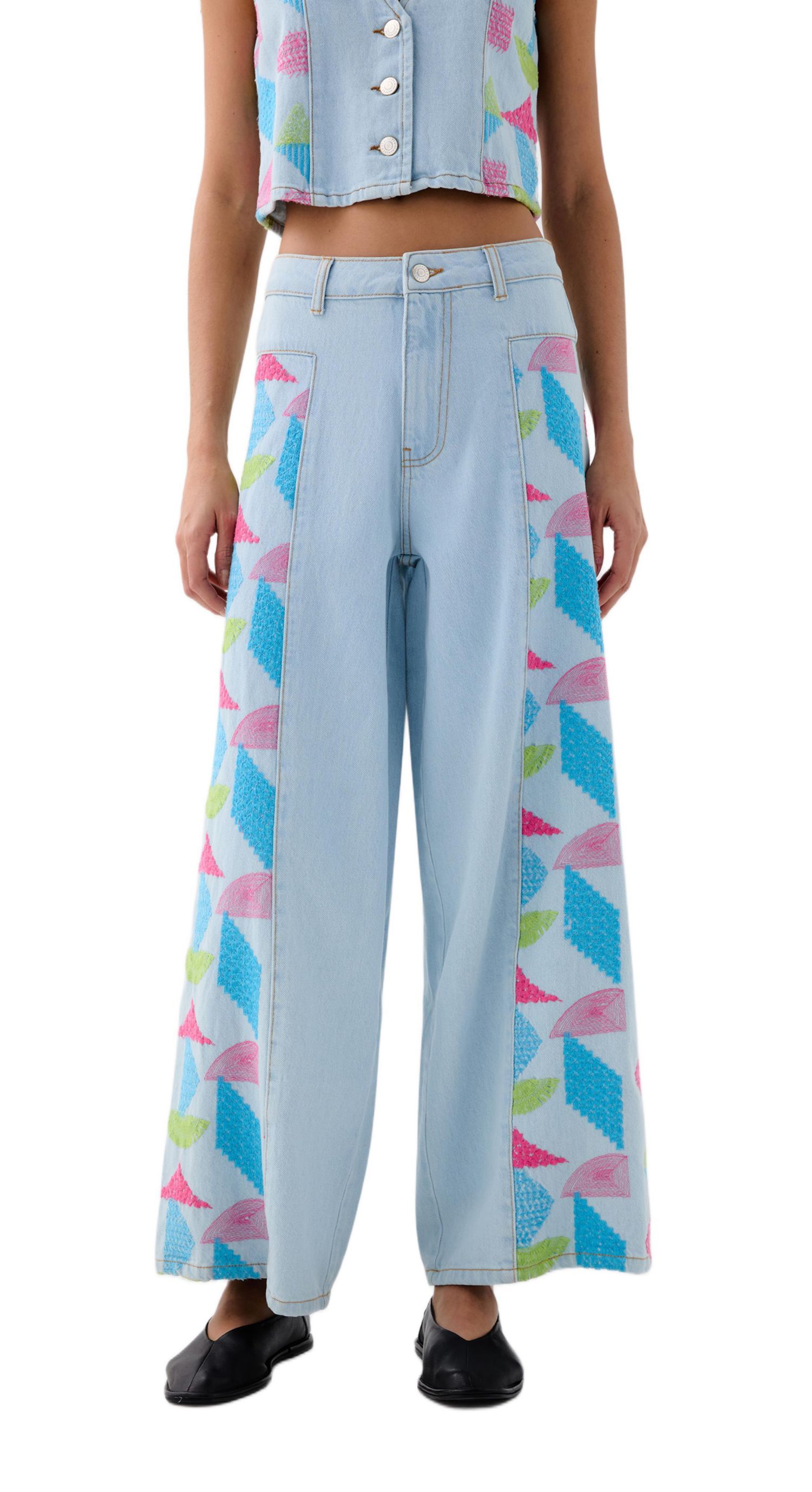 Women's Culotte Embside Denim Pant