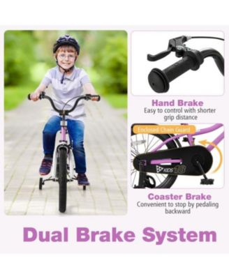 Kids 18 Inch Bike with 2 Brakes for Ages 4-8