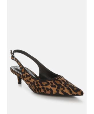 Womens Jahzara Slingback Kitten Heel Sandals