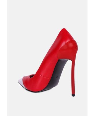 cidra silver dip stiletto heels pumps