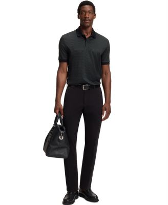 Men's Mercerized-Cotton Monogram Polo Shirt