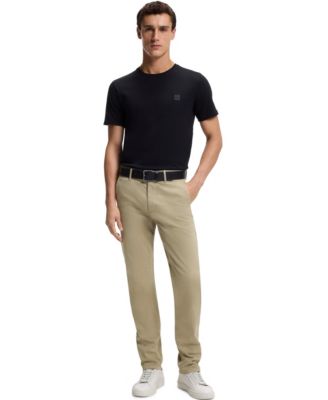 Men's Stretch-Cotton Satin Slim-Fit Chinos