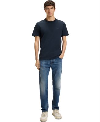 Men's Cotton Slub Logo Detail T-Shirt