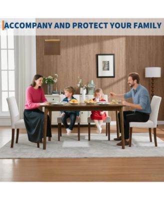 Parsons Button Tufted Dining Chairs Set of 2, Upholstered Fabric Chairs with Wood Legs, Vertical Stripe