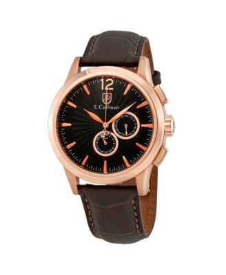 S.Coiffman Men's SC0265 Heritage Quartz Chronograph Dial Watch