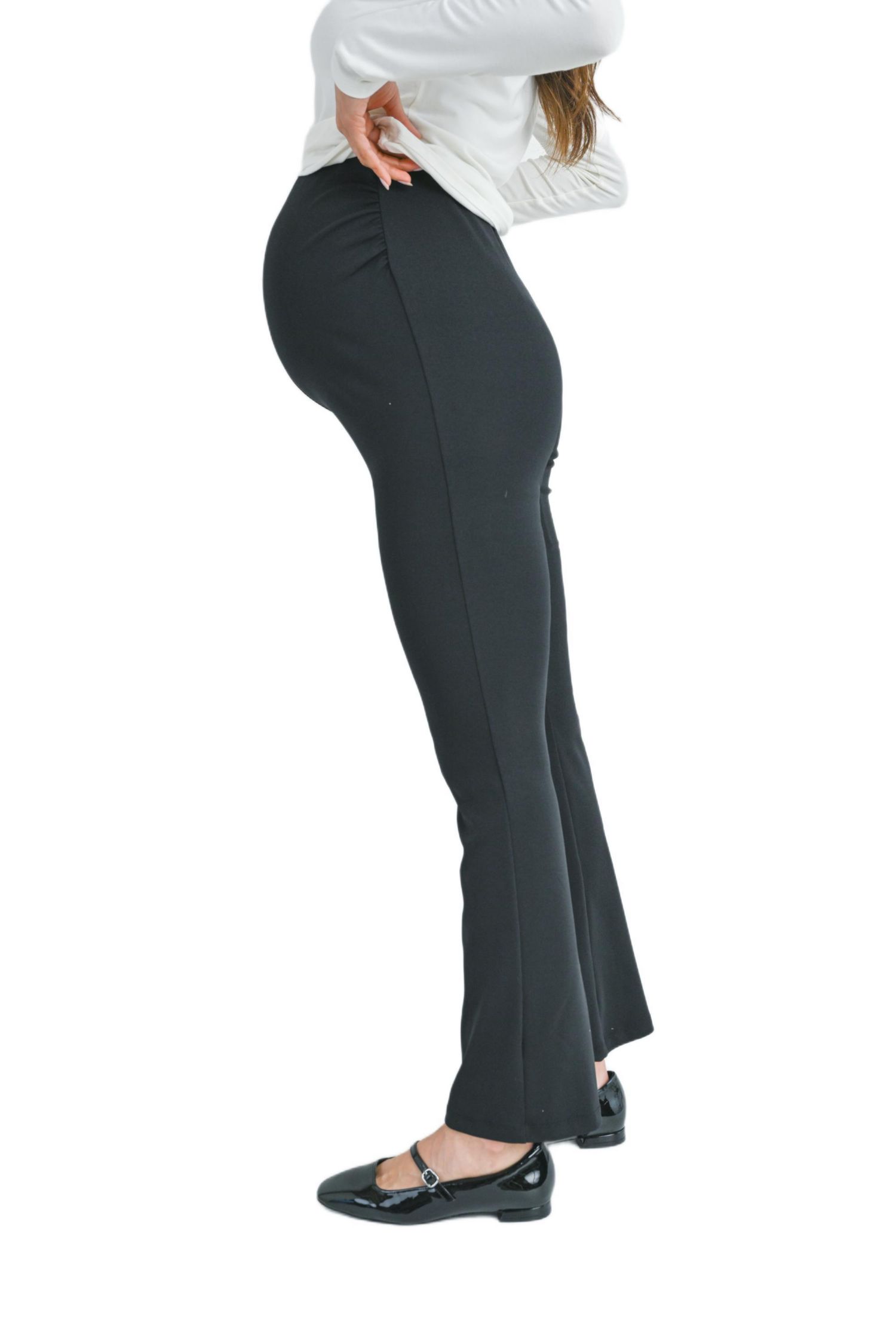 Maternity Over-the-Belly Bootcut Pull-On Pants