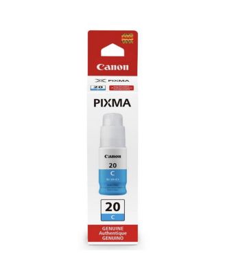 GI-20 Cyan Ink Bottle for G5020, G6020, G7020 PIXMA G Series MegaTank Printers, 70ml