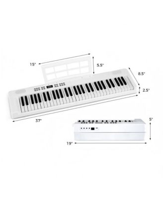 Key Foldable Piano Keyboard Full size Electronic Keyboard with MIDI and Split Function