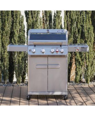 4 Burner with Broil Zone Stainless Steel Mesa Series Grill