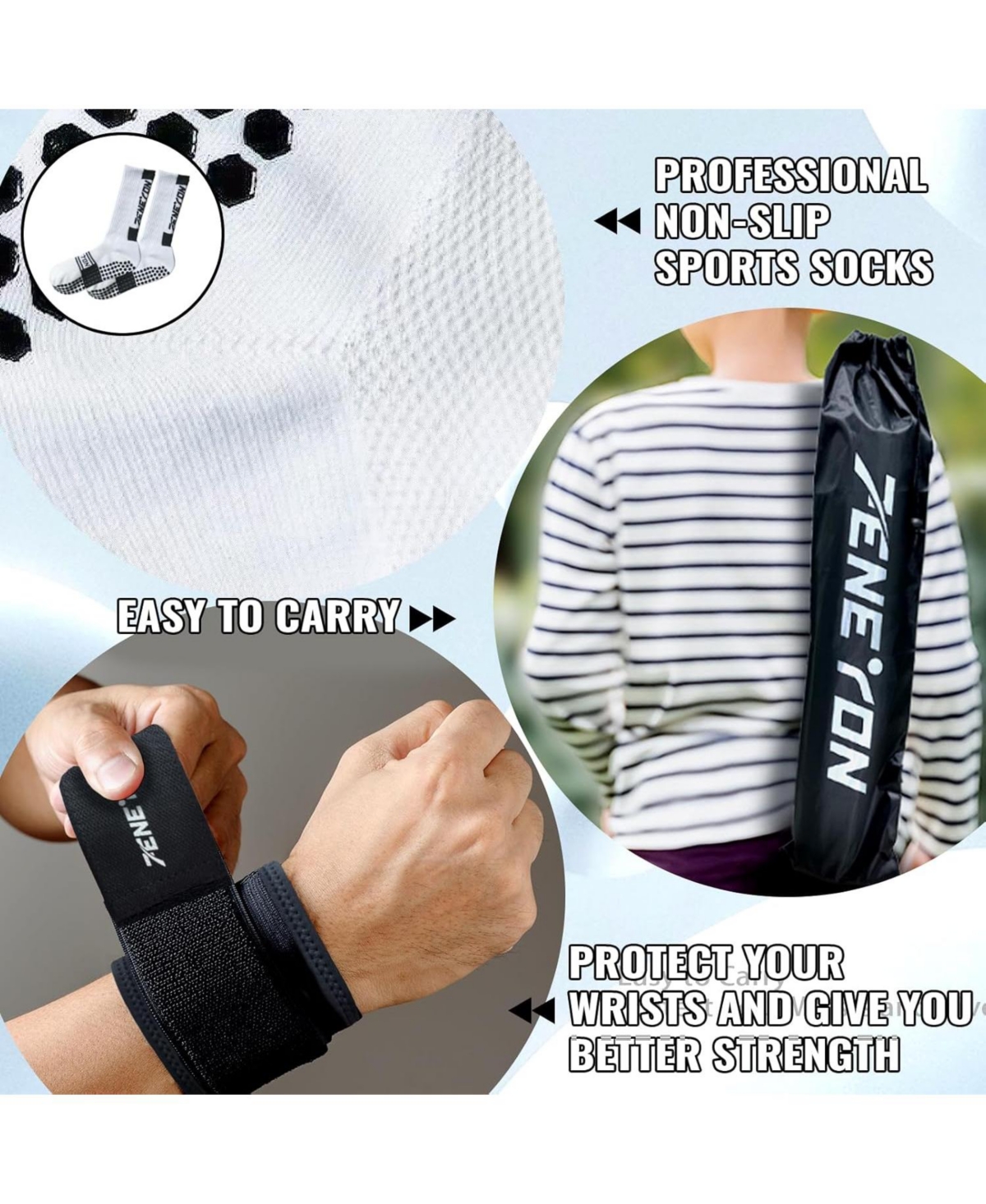 peneyon Soccer Training Mat with Ball Socks – Non-Slip Gear for Adults & Pros: Boost Speed, Strength & Coordination