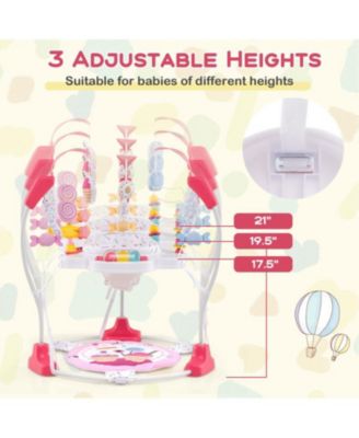 Toddler Height Adjustable Activity Center with Bounce Seat