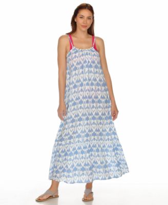 Women's Ruffle-Trim Maxi Dress Cover-Up