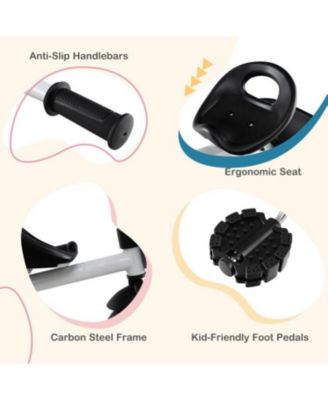 Toddler Tricycle with Adjustable Seat and Storage Baskets for 1.5-5 Years