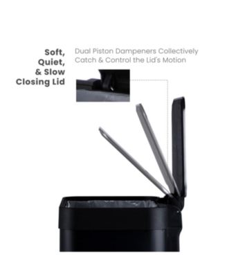 19 Gallon Large Kitchen Trash Can with Soft Close Lid, Liner-Free Stainless-Steel Body