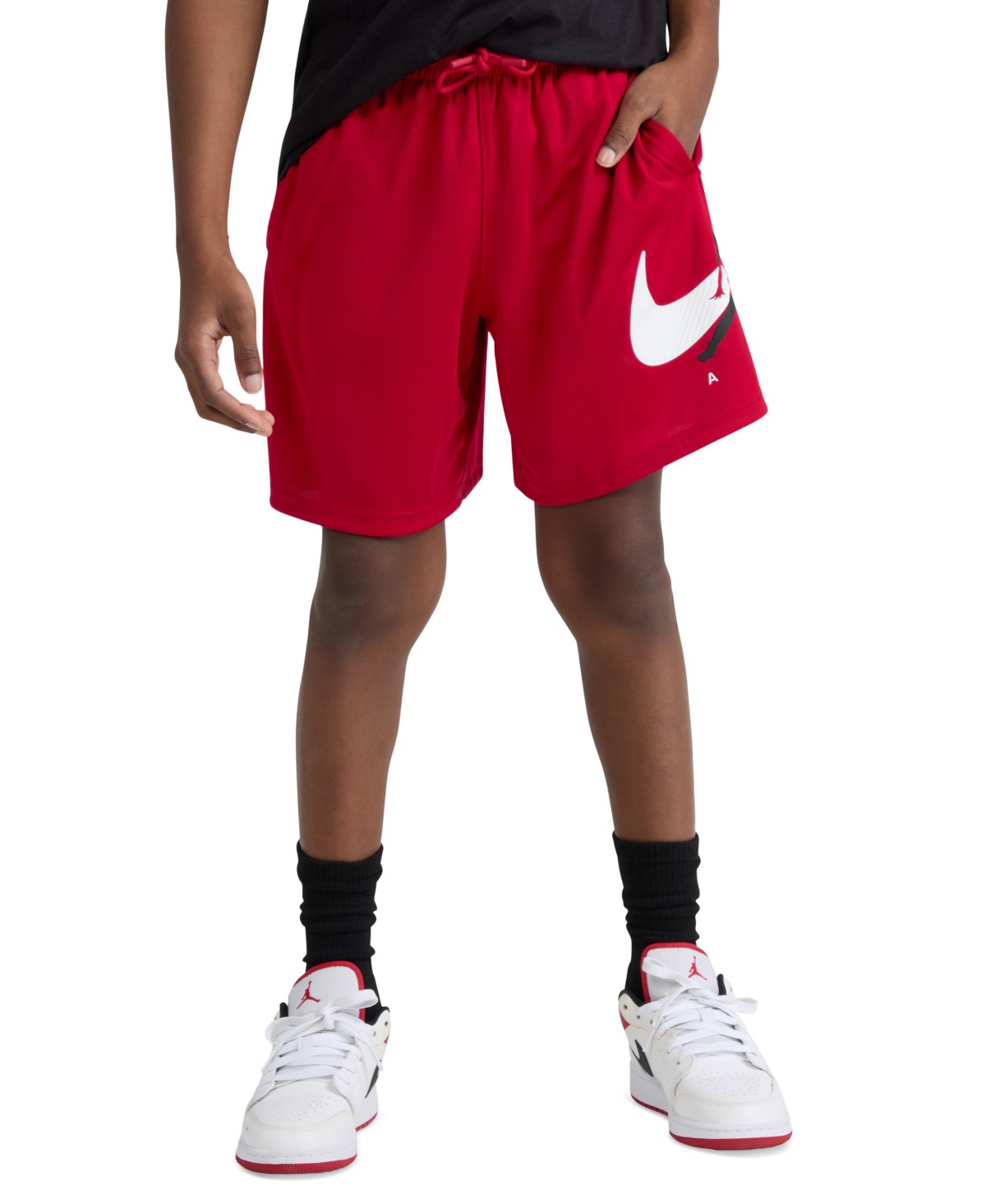 Детские Jordan Boys' 8-20 Graphic Varsity-Style Mesh Shorts — фото 1