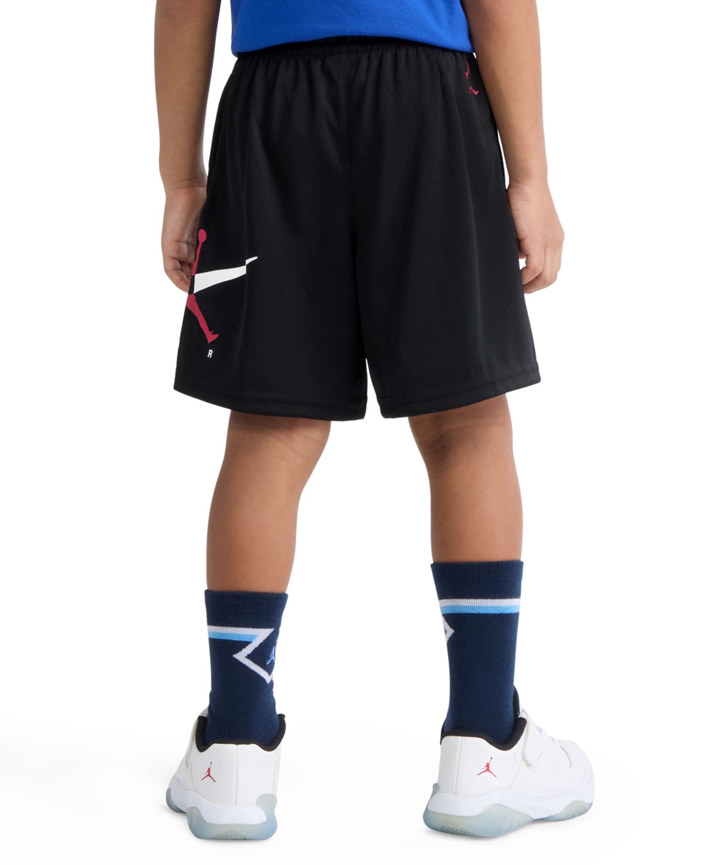 Шорты Jordan Graphic Varsity-Style Mesh Shorts для мальчиков, цвет: Чёрный — фото 2