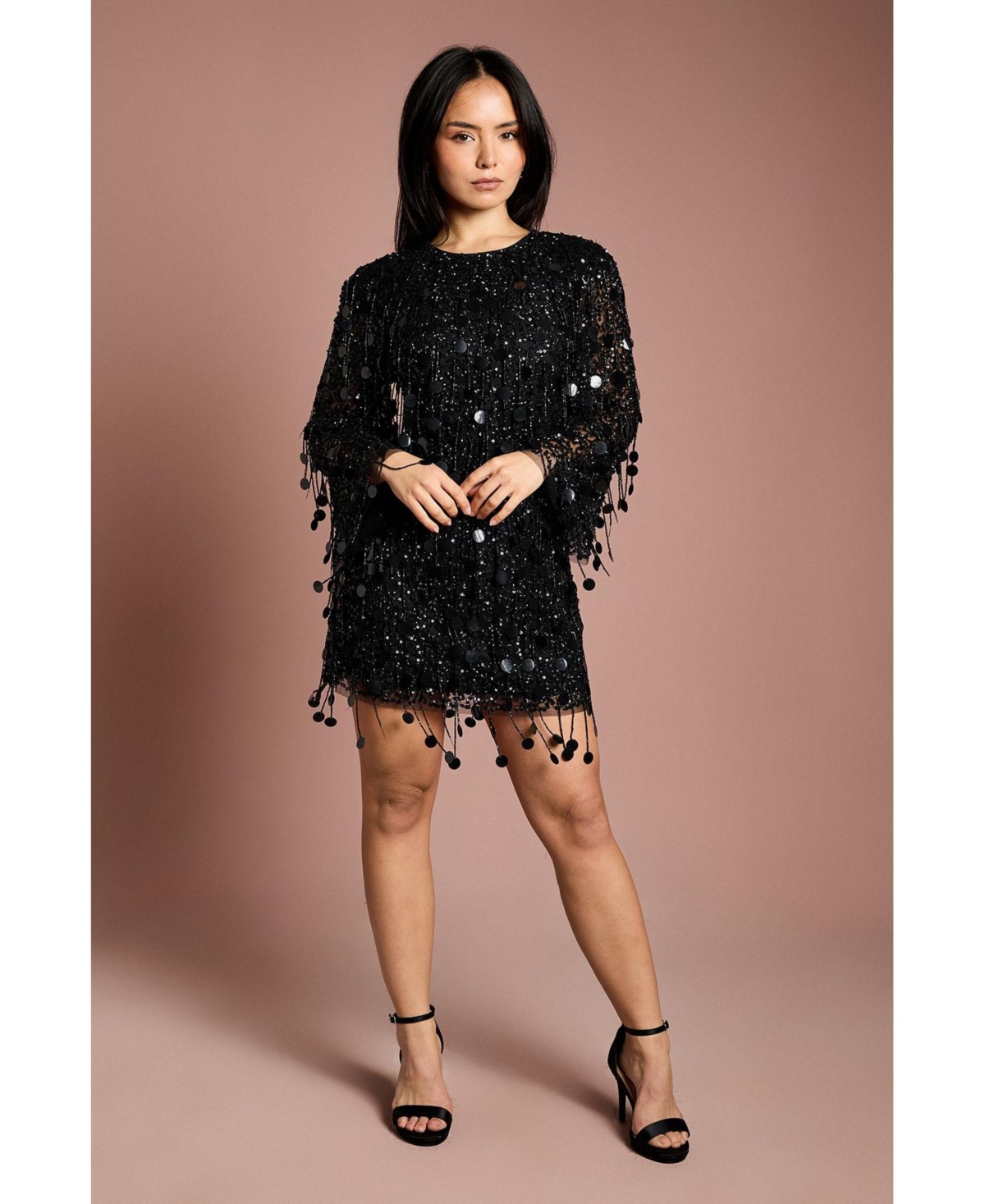 Coast Women's Sequin Tassel Mini Dress