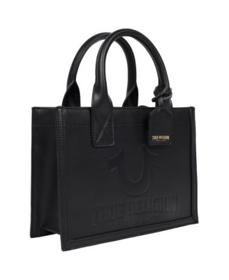 Debossed Logo Modern Tote with Removable Shoulder Strap