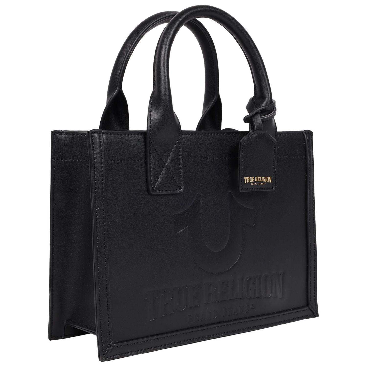 Debossed Logo Modern Tote with Removable Shoulder Strap
